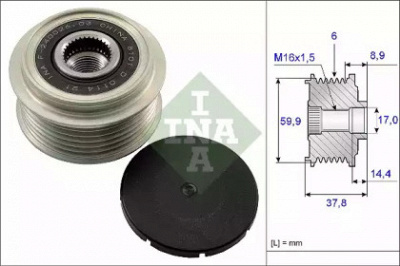 WILMINK GROUP wg1253710 -  Механизм свободного хода генератора